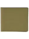 Maison Margiela Bi-fold Four Stitches Wallet In Green