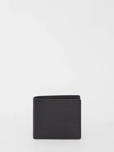 Maison Margiela Bi-fold Wallet In Leather In Black