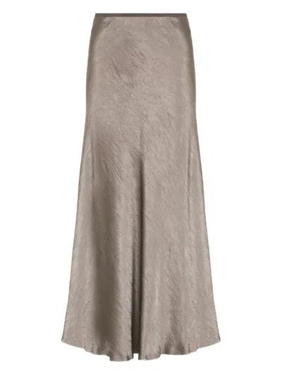 Maison Margiela Bias-cut Midi Skirt In Gray