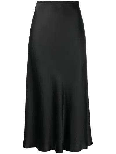 MAISON MARGIELA BIAS-CUT SATIN MIDI SKIRT