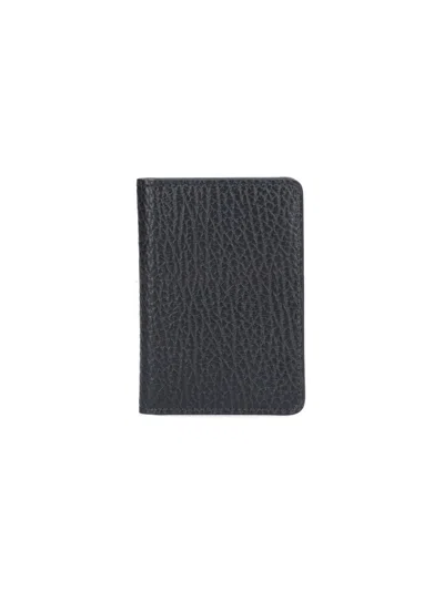 Maison Margiela Bi-fold Cardholder "four Stitches" In Black