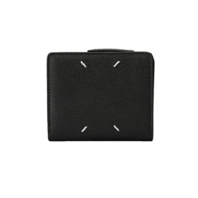 Pre-owned Maison Margiela Bifold Wallet With Coin Purse Wallet Flip Flap Small Sa1ui0020 In Black