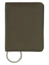 Maison Margiela Bifold Wallet With Key Ring In Green
