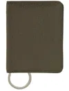 Maison Margiela Bifold Wallet With Key Ring In Green