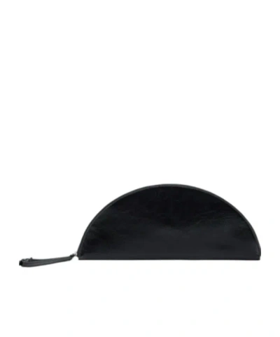 Maison Margiela Big Halfmoon Clutch Bag In Purple