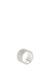 Maison Margiela Ring With Numeric Logo In Metallic