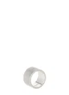 Maison Margiela Ring With Numeric Logo In Metallic