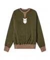 Maison Margiela Bird-patch Sweatshirt In Green
