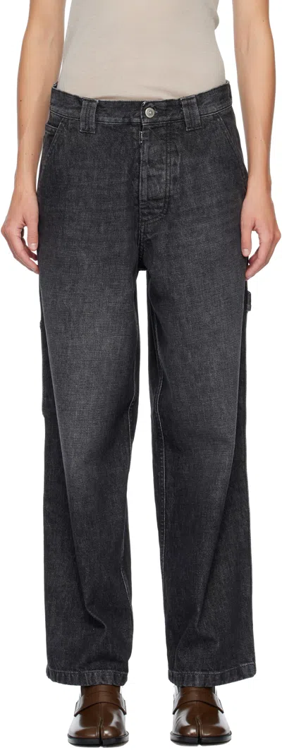 Maison Margiela 5 Pockets Jeans In Black