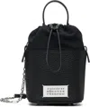 Maison Margiela 5ac Drawstring Small Bucket Bag In Black
