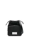 Maison Margiela Black '5ac Camera Medium' Crossbody Bag With Patch Logo In Black