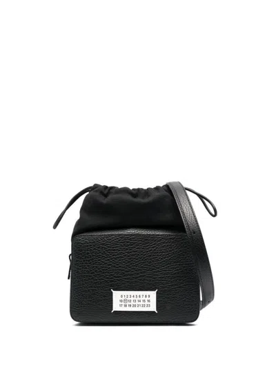 Maison Margiela Black '5ac Camera Medium' Crossbody Bag With Patch Logo