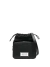Maison Margiela Black '5ac Camera Medium' Crossbody Bag With Patch Logo In Black