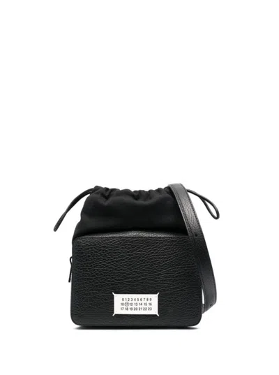 Maison Margiela Black '5ac Camera Medium' Crossbody Bag With Patch Logo