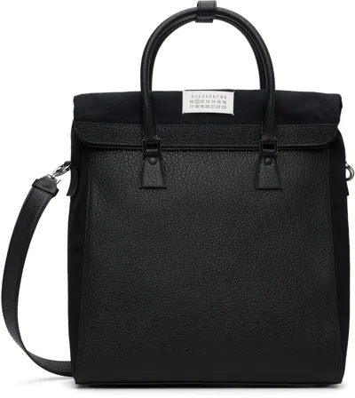 Maison Margiela Black 5ac Daily Vertical Tote