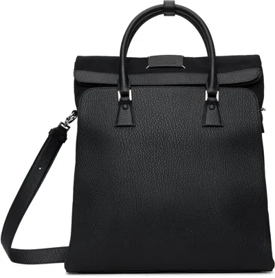 Maison Margiela Signature-numbers-motif Shoulder Bag In Black