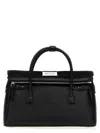 Maison Margiela Shoulder Bag With Detachable Strap And Top Handles In Black