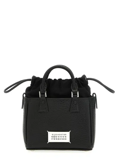MAISON MARGIELA BLACK 5AC TOTE HORIZONTAL HANDBAG