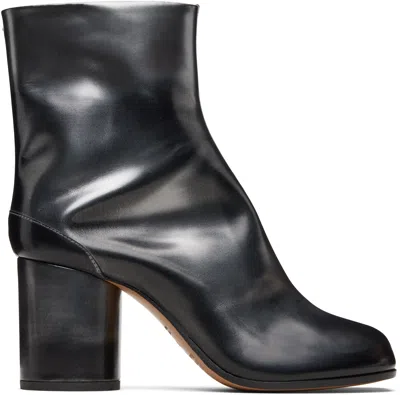 Maison Margiela Tabi 80mm Leather Ankle Boots In Multi