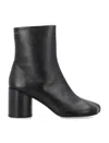 Maison Margiela Leather Tabi Ankle Boots In Black