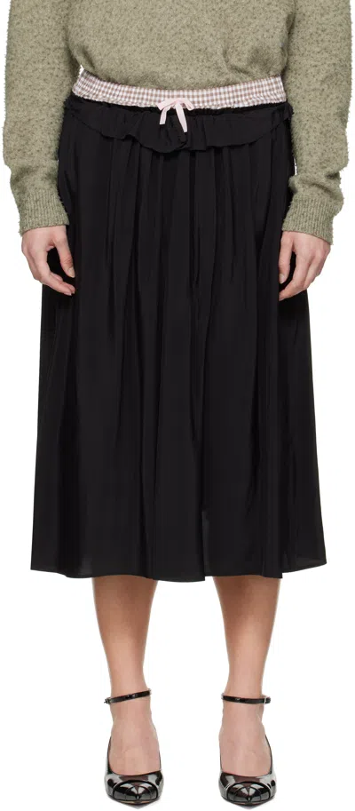Maison Margiela Skirt 'the Hidden Lining' In Black