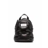 Maison Margiela Compact Napa Leather Backpack With Silver Chain Detail