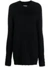 Maison Margiela Four-stitch Brushed Jumper In Black