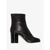 Maison Margiela Tabi Ankle Boots With Unique Tabi Toe Design And Block Heel In Black