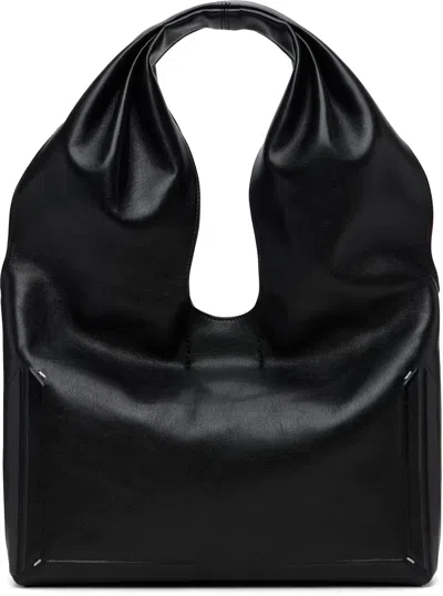Maison Margiela Leather Box Xl Tote Bag Handle Design In Black