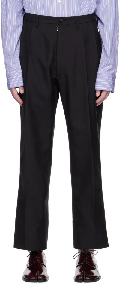 Maison Margiela Black British Trousers In 900 Black