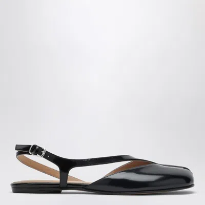 Maison Margiela Tabi Flat Slingback With Distinctive Split-toe Design In Gray