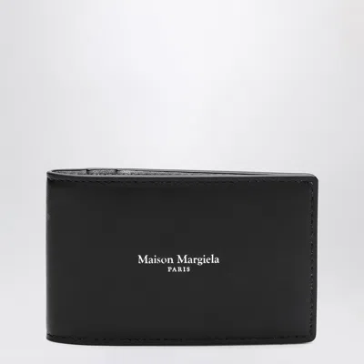 Maison Margiela Black Button Card Holder With Logo