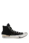 Maison Margiela Men High-top Sneakers With A Distressed Effect In Black
