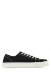 MAISON MARGIELA BLACK CANVAS TABI SNEAKERS