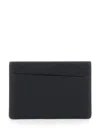Maison Margiela Black Card Holder With Four Rear Stitchings In Leather Woman In Black