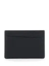 Maison Margiela Black Card Holder With Four Rear Stitchings In Leather Woman In Black