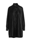 Maison Margiela Plain Taffeta Blouse In Black