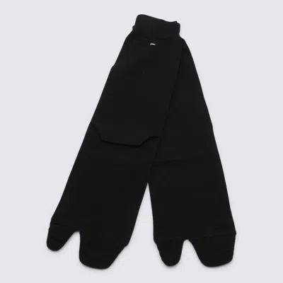 Maison Margiela Black Cotton Blend Tabi Socks