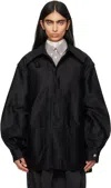 Maison Margiela Black Cotton Chore Jacket In 900 Black
