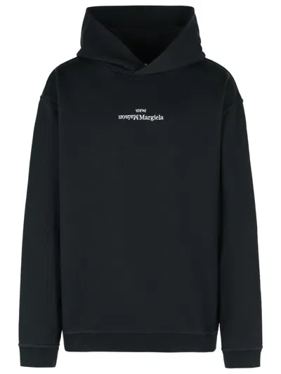 Maison Margiela Black Cotton Hoodie