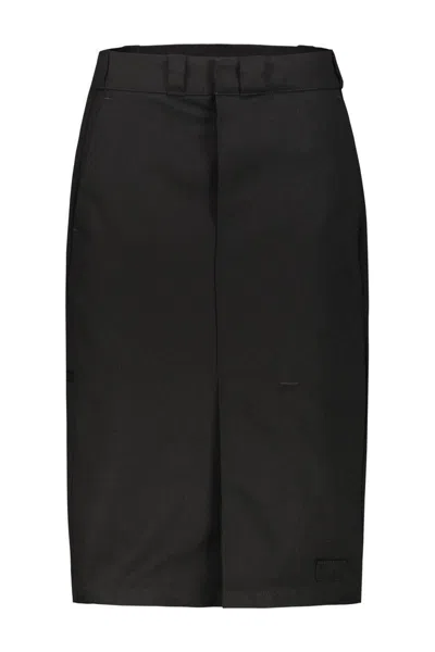 Maison Margiela Black Skater Chino Midi Skirt
