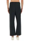 Maison Margiela Black Cotton Trousers In Black
