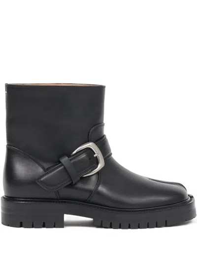 Maison Margiela Black Cow Leather Ankle Boot