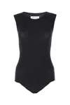 Maison Margiela Crewneck Sleeveless Bodysuit In Black