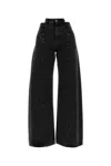 Maison Margiela Paneled High-rise Wide-leg Jeans In Black
