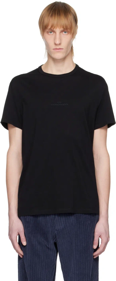 Maison Margiela Black Distorted T-shirt In 900 Black