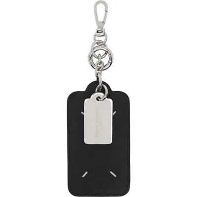 Maison Margiela Black Double Tag Keychain In T8013 Black