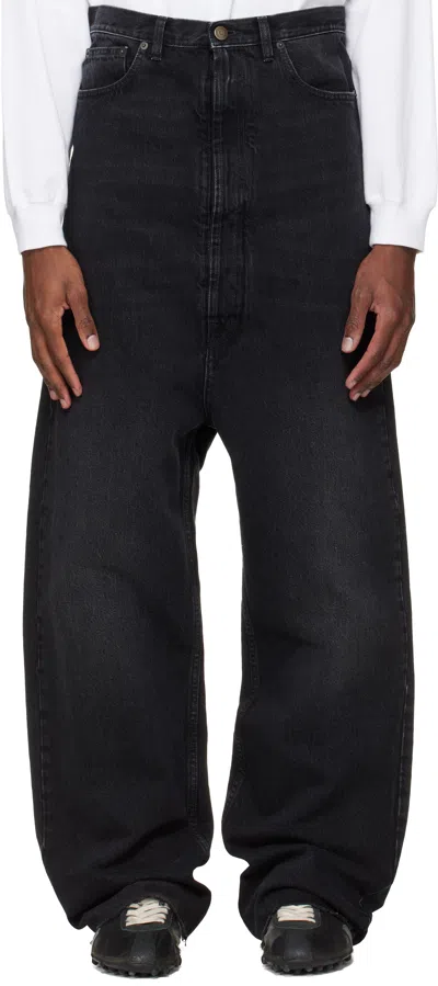 Maison Margiela Black Dropped-rise Jeans