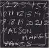 Maison Margiela Numbers Print Foulard In Black