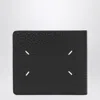 Maison Margiela Black Four Stitches Bi-fold Wallet In Black
